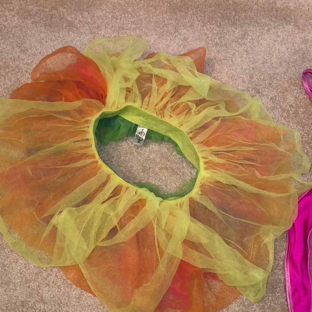 Adult Tutu Rainbow colored size OS never been worn
